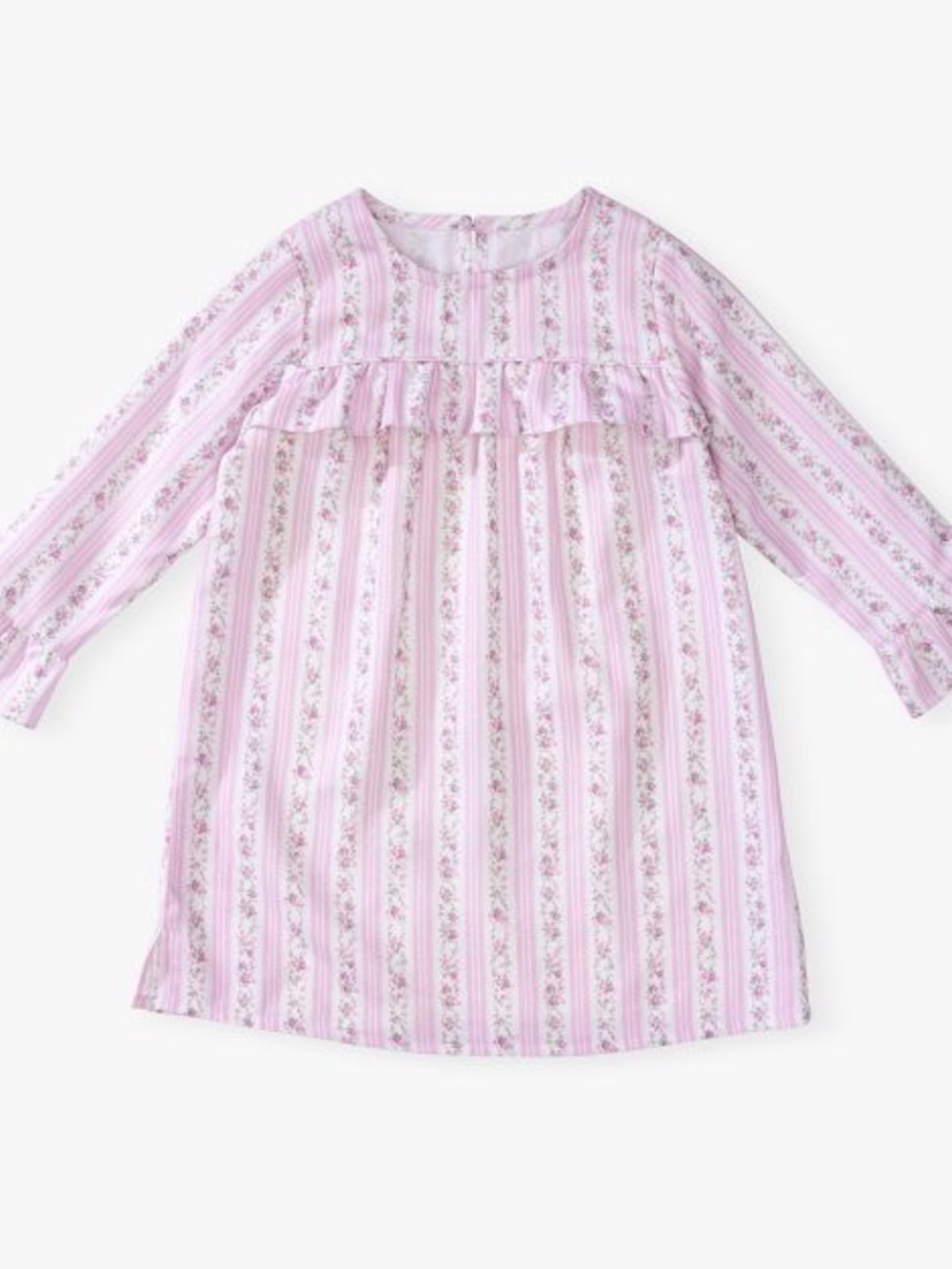 NEW LoveShackFancy X Pottery Barn Flannel Floral Kid Nightgown Pink 6